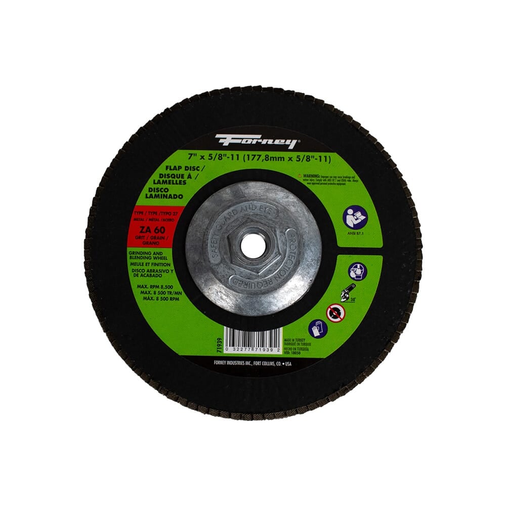 71939 Flap Disc, Type 27, 7 in x 5